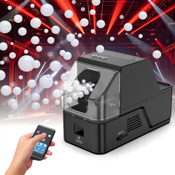 3-in-1 Fog Bubble Machine with Remote Control (Black#QB-707ARF)