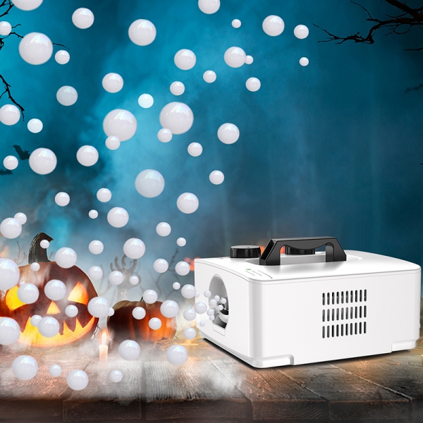 2-in-1 Fog Bubble Machine (White#QB-809A)